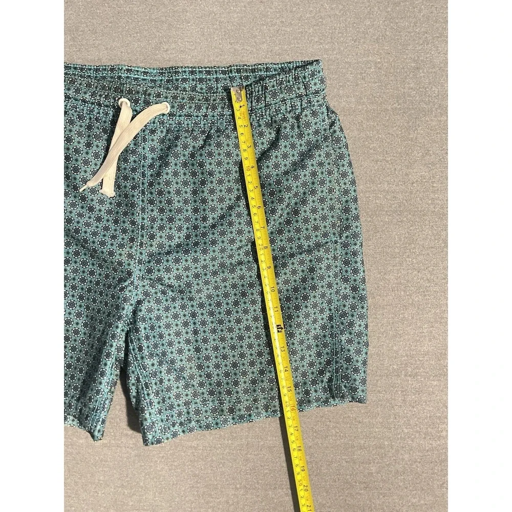 Men's Swim Trunks Size‎ Medium Blue Pattern Beach Pool Quick Dry Shorts
